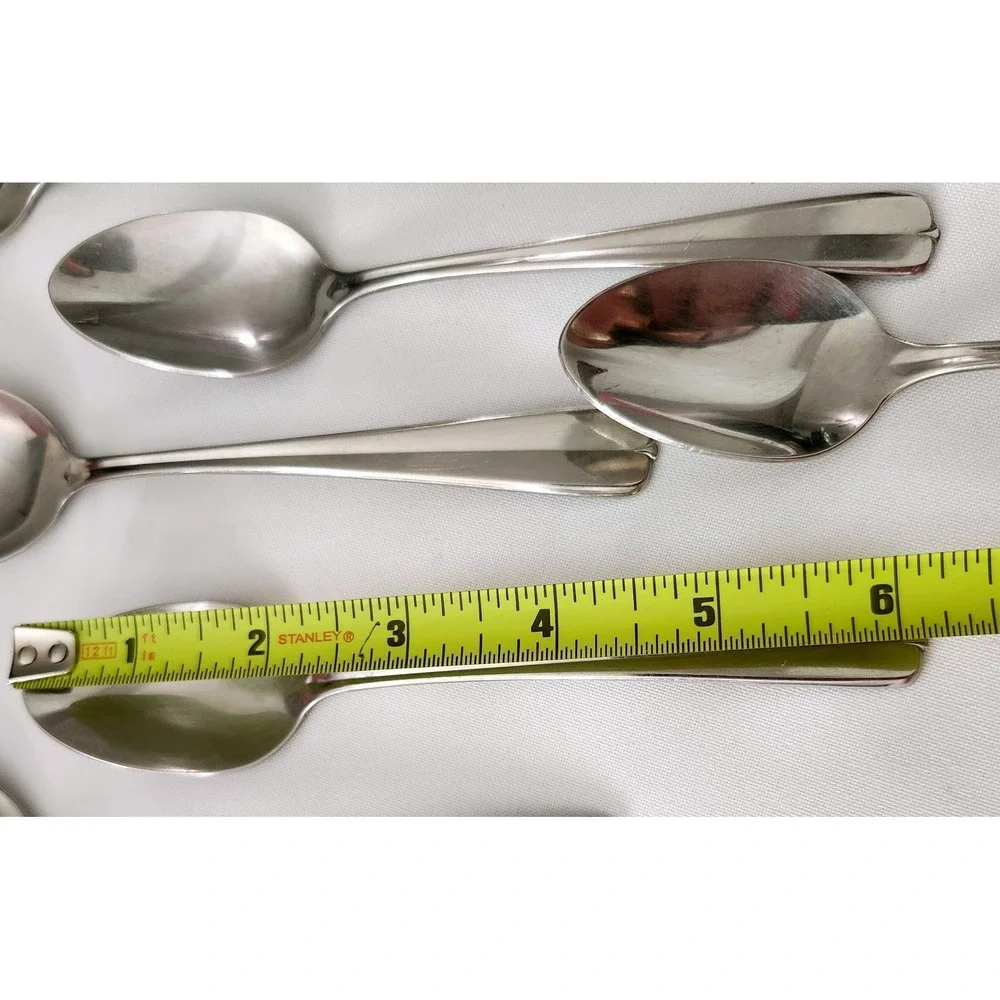 12 pc Oneida GALA IMPULSE Glossy Stainless 5 Soup Spoons 7 Teaspoons Replacement